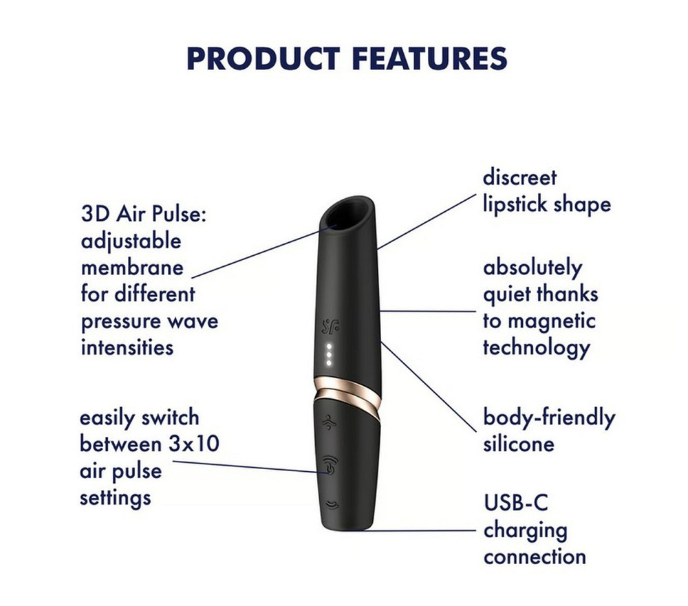 Вакуумный вибратор Satisfyer Perfect Kiss Sex Aura Киев - изображение 4