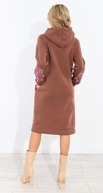 Теплое платье с  вышивкой (46-48) Киев - изображение 3