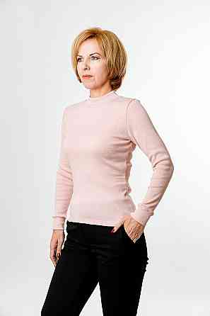 Водолазка жіноча, попелясто-рожева, топ 52/54 Крохатушка одяг Київ