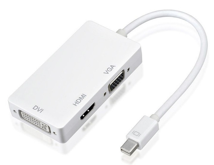 Перехідник mini DisplayPort M --> HDMI/VGA/DVI (24+5), FHD 1080p Вінниця - фото 3