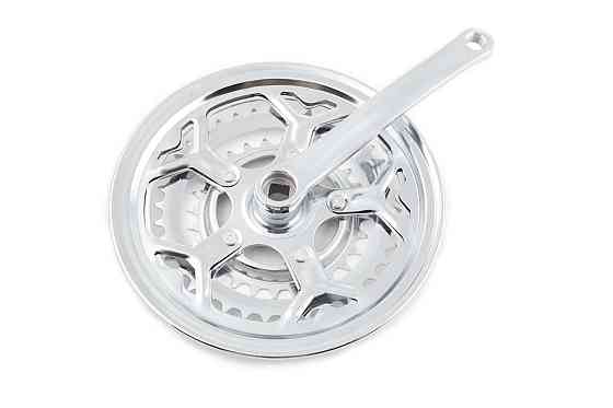 Зірки велосипедні (передні) 28/38/48T (+2 шатуни L-18 см, квадрат, хром, із захистом) Мукачево