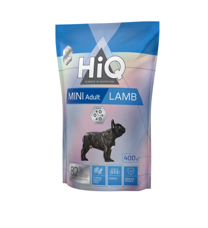 HiQ Mini Adult Lamb Сухий корм для дорослих собак малих порід з ягням, 400 г Київ