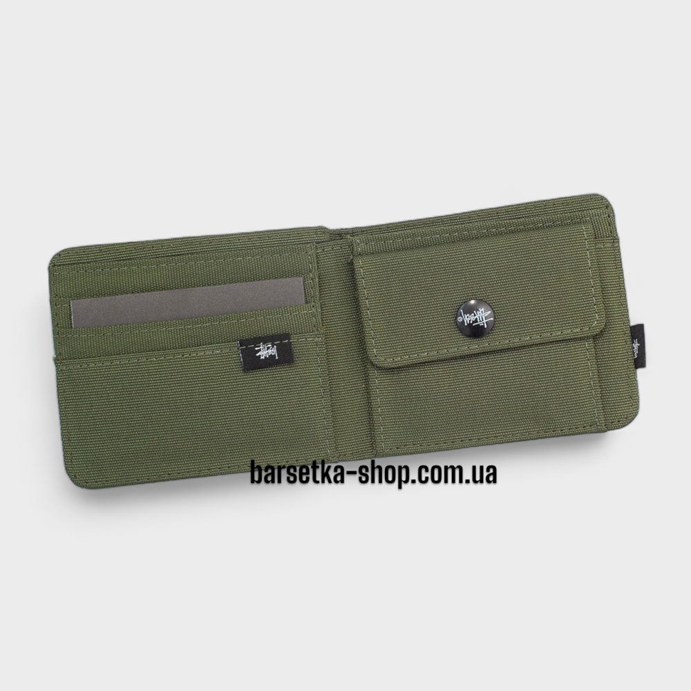 Гаманець Stussy 11x9 зелений/білий (у коробці) Запоріжжя - фото 3