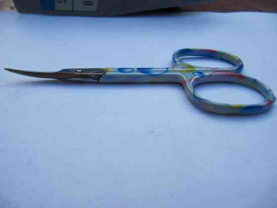 Ножницы маникюрные КDS для удаления кутикул цветные Киев