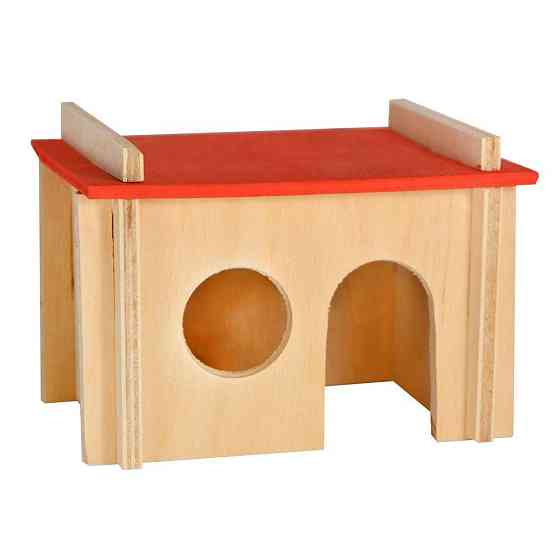 Дерев'яний будинок (Д010К) для хом'яків - колір, Лорі Київ