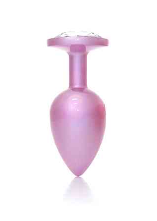 Анальна пробка B-Series Plug Jewellery Pearl Pink PLUG, металева, рожева, L Sex Aura Київ