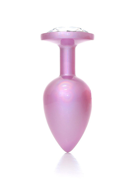Анальна пробка B-Series Plug Jewellery Pearl Pink PLUG, металева, рожева, L Sex Aura Київ - фото 3