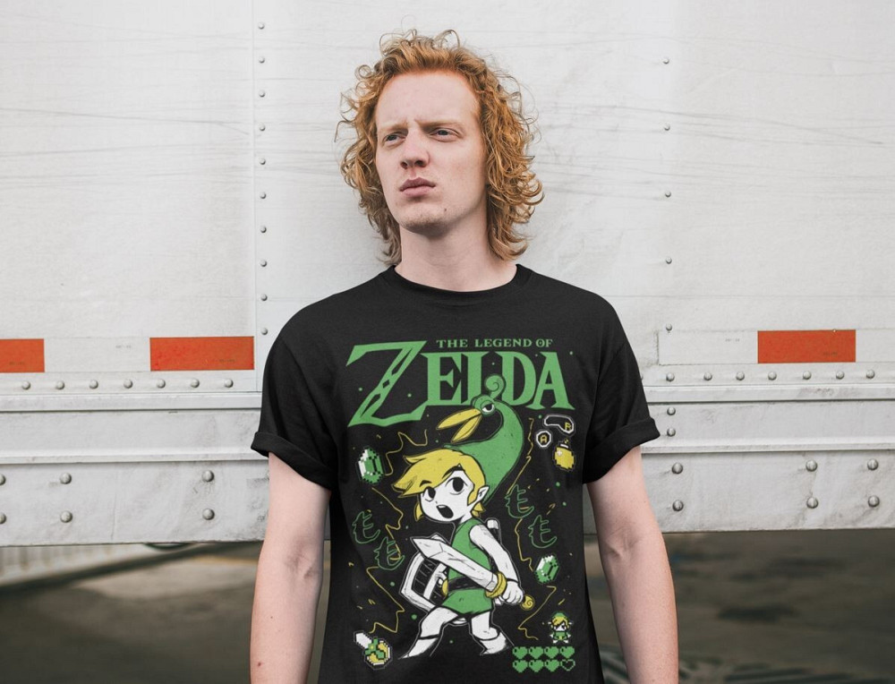 Футболка для хлопчика з аніме принтом Легенд Зелда Лінк То оверсайз (зріст від 165 до 180) Чорний AnimeJ1121m Дніпро - фото 2