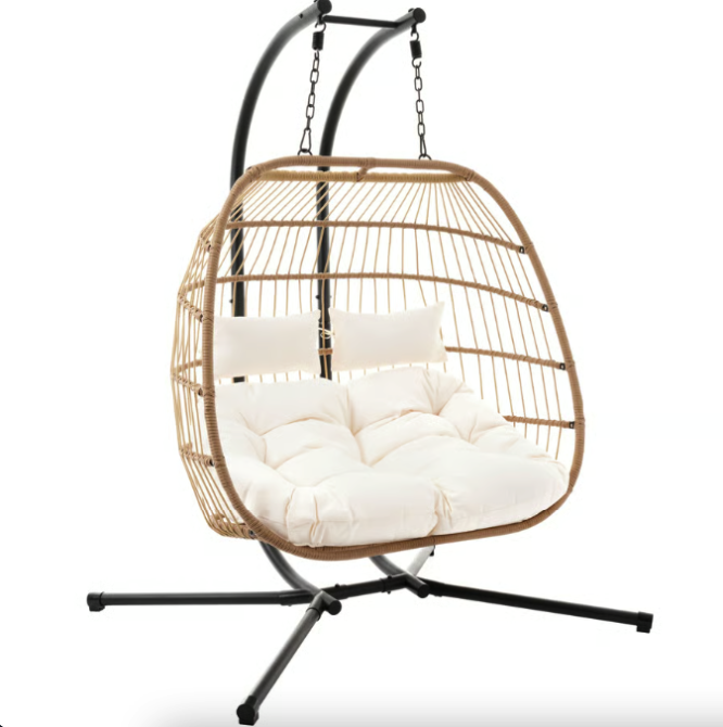 Підвісне крісло-кокон Di Volio Rona двомісне бежевий Киев - изображение 1