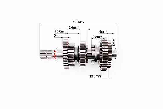 Коробка передач (два вали з шестернями) СG-200cc "вал первинний 11зуб." Київ