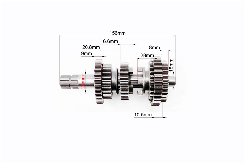Коробка передач (два вали з шестернями) СG-200cc "вал первинний 11зуб." Киев - изображение 4