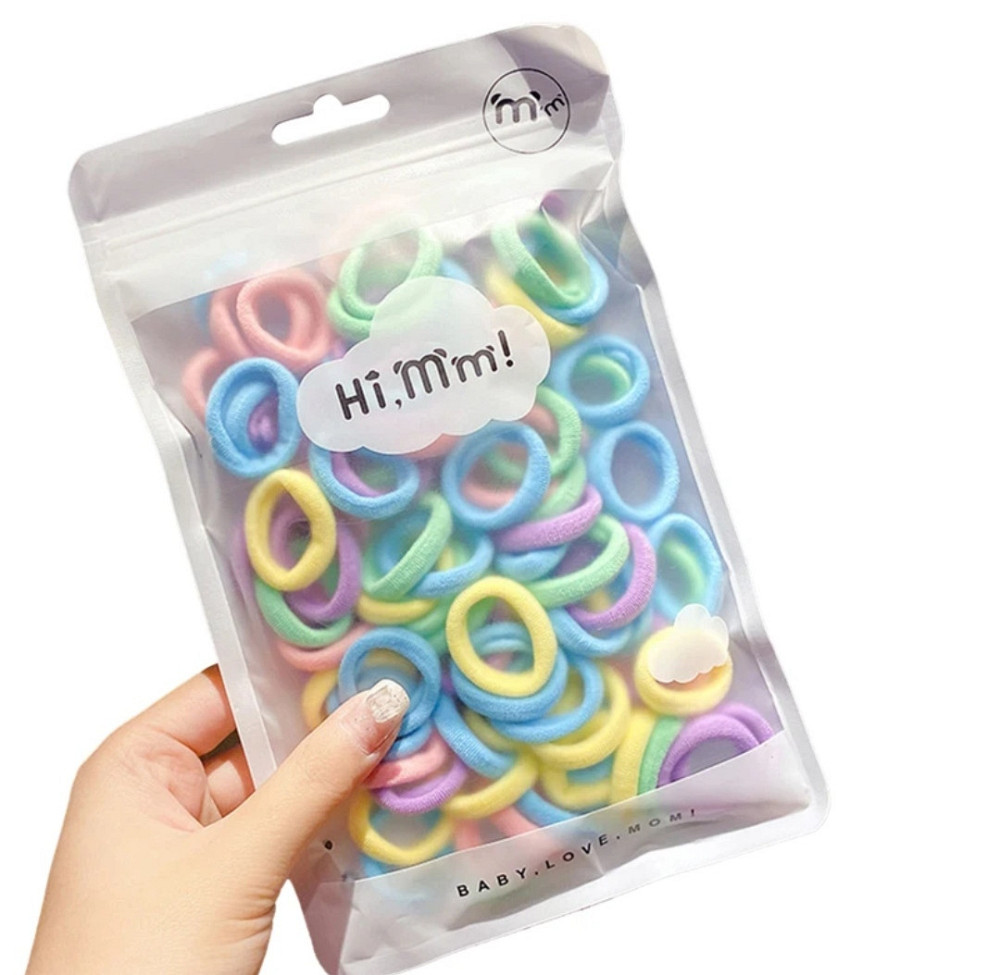 Набор детский резинок для волос 50 шт разноцветный Киев - изображение 7