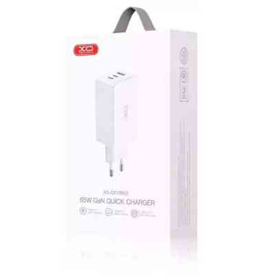 Зарядное устройство XO CE13 PD65W GaN (2Type-C/1USB) White (XO-CE13-WH) Винница
