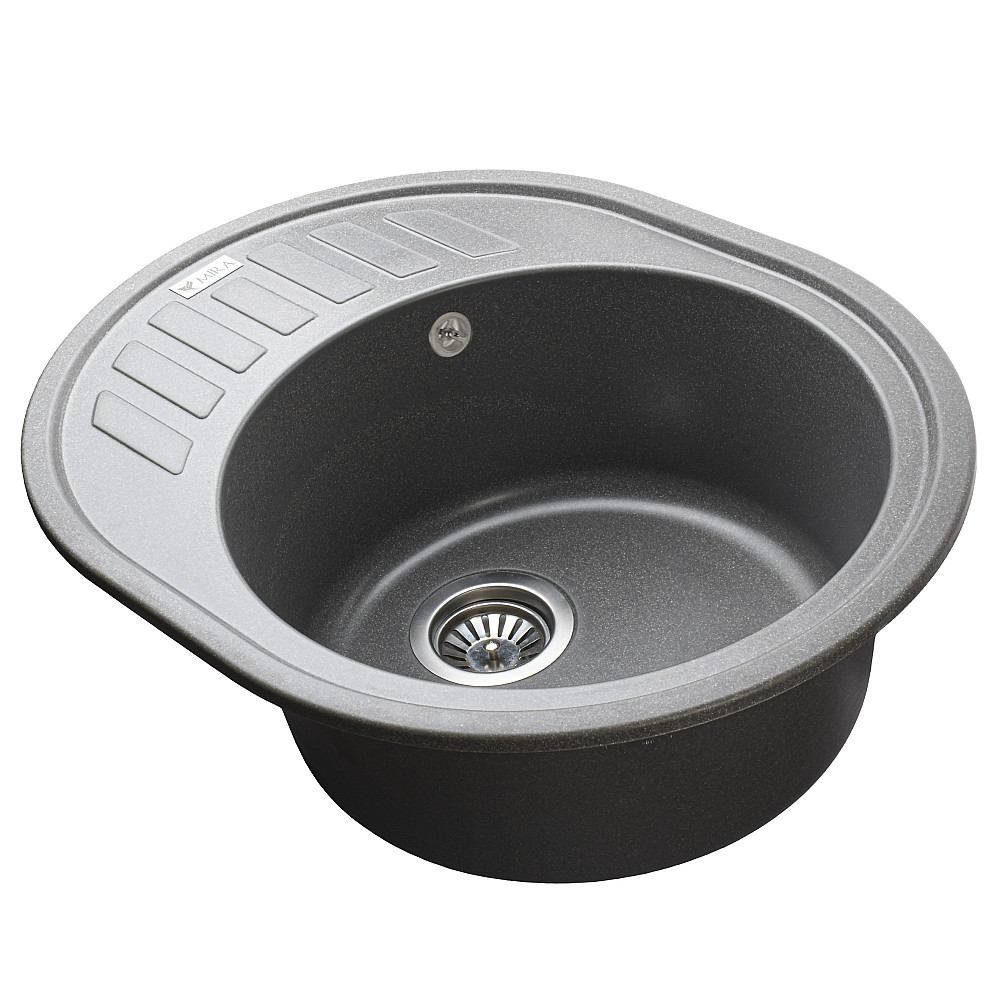 Гранітна мийка Mira ARNICA сірий 620 х 500 мм Тернопіль - фото 3