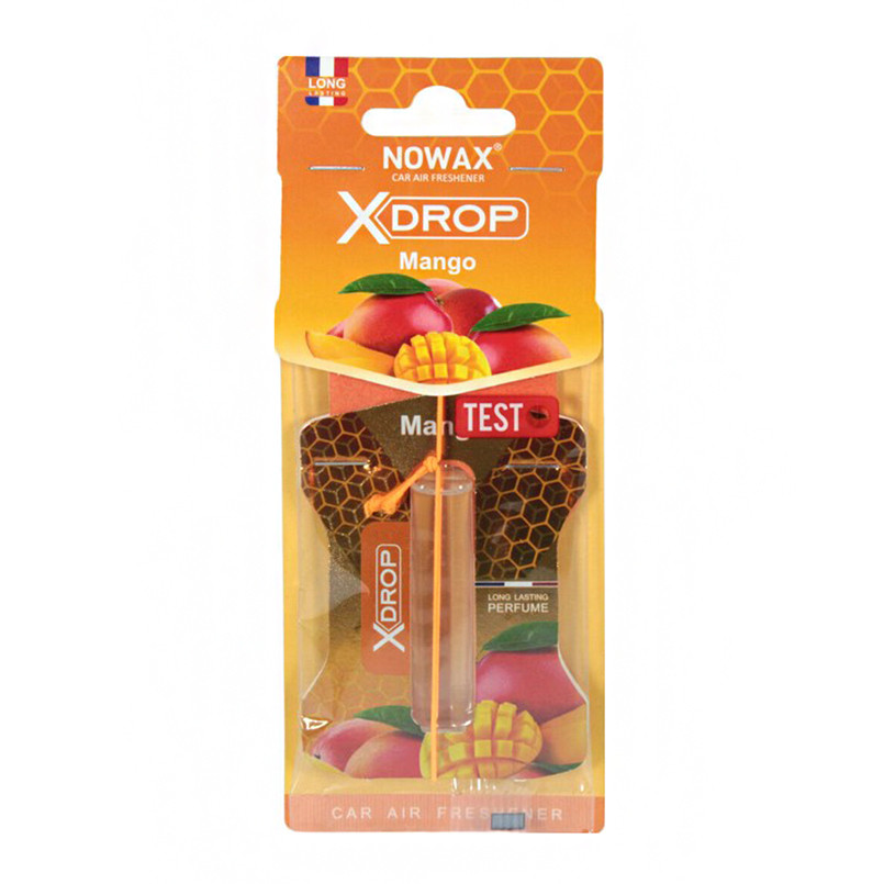 Ароматизатор целюлозний з капсулою Nowax серія X Drop - Mango Львів - фото 1