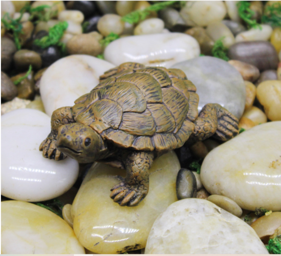 Фигурка Черепаха 7 х 5.6 см для вазона, мини-сада, балкона, флрариума Одесса