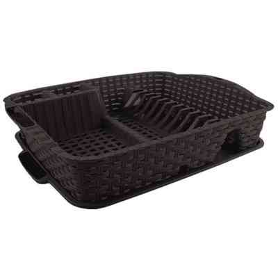 Сушилка для посуды Violet House Темно-коричнева (0757 Роттанг BROWN сушка д/пос.4) Винница