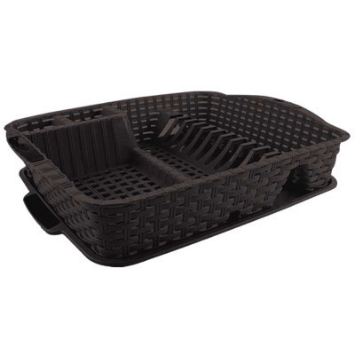 Сушилка для посуды Violet House Темно-коричнева (0757 Роттанг BROWN сушка д/пос.4) Винница - изображение 1