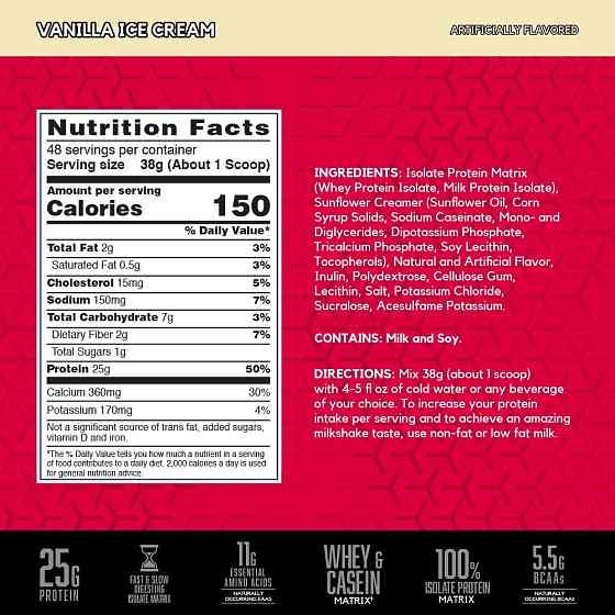 Протеин BSN Syntha-6 Isolate 1.8 kg (Vanilla) Луцк