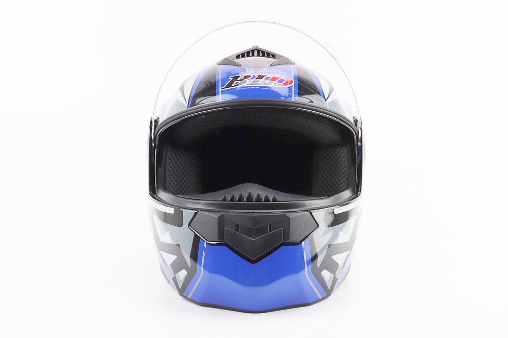 Шолом модуляр, закритий з відкидним підборіддям+відкидні окуляри BLD-159 М (57-58см), ЧОРНО-СИНІЙ Киев - изображение 7