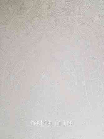 Обои виниловые на флизелине AS creation Garda 1.06Х10.05 классика вензеля крупные бежевые серебристые Киев