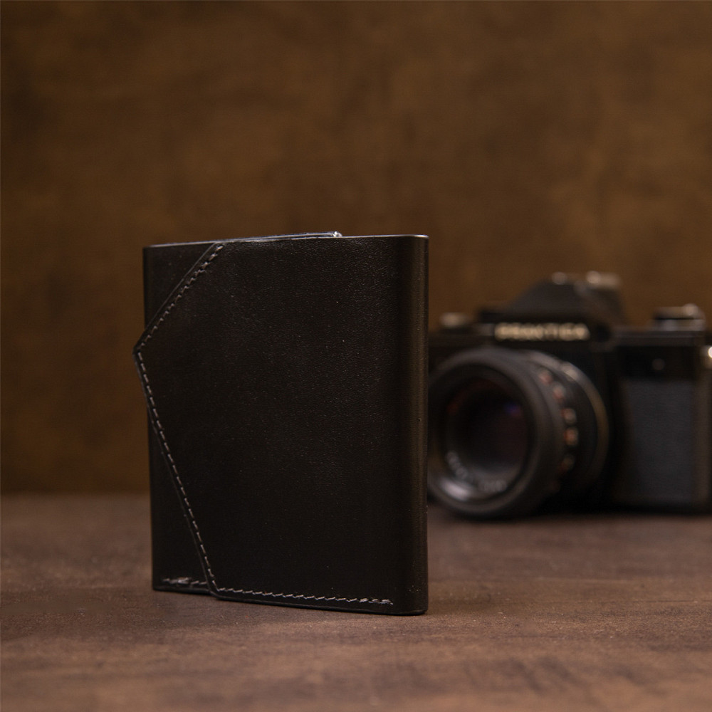 Портмоне кишенькове 11336 Grande Pelle Чорне Київ - фото 3