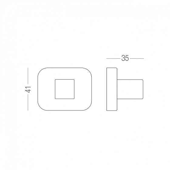 НАКЛАДКА ПІД WC T16 MC МАТОВИЙ ХРОМ Київ