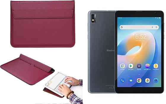 Чехол-конверт VitoCase для Blackview Tab 6, с функцией подставки для планшета Бордовый Киев