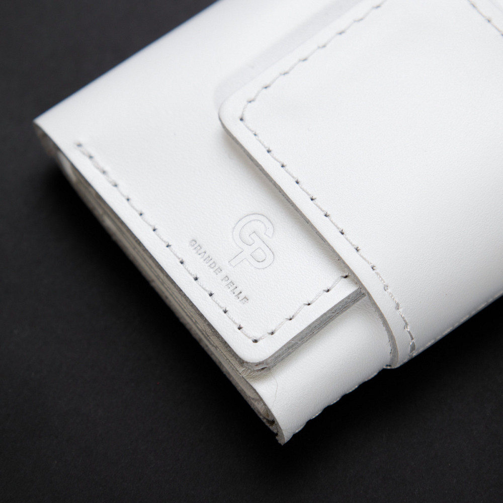 Жіноче шкіряне портмоне GRANDE PELLE 11367 Білий Київ - фото 9