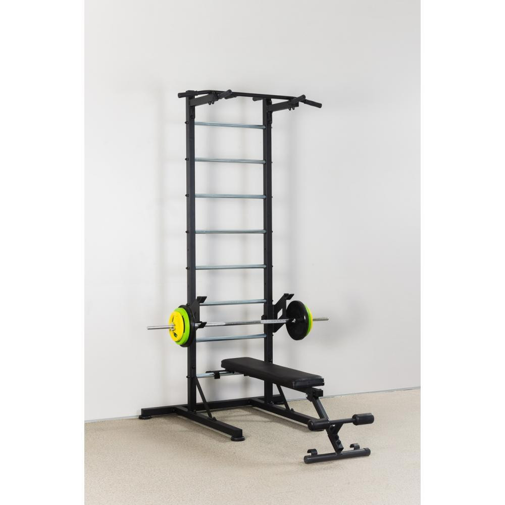 Шведская стенка передвижная Universal Black Pro универсальная без креплений скамья для пресса турник брусья Каменское - изображение 10