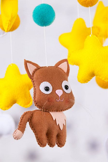Мобіль на ліжечко WoollyFox «Кошенята» Київ - фото 5