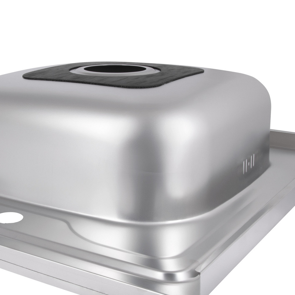 Кухонная мойка Brinex 6080-R 0,6 мм Satin (BRIN6080RSAT06) Киев - изображение 6