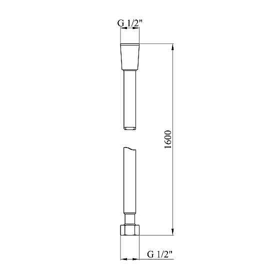 Шланг для душа Kroner KRM - GRP607 Anti-Twist 160 см Киев