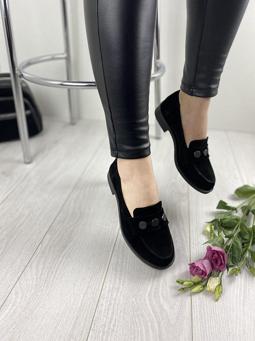 VIKTTORIO Туфлі жіночі VIKTTORIO ЖАЗИНА чорні (весна-осінь, замша натуральна) (2700) Коломия - фото 5