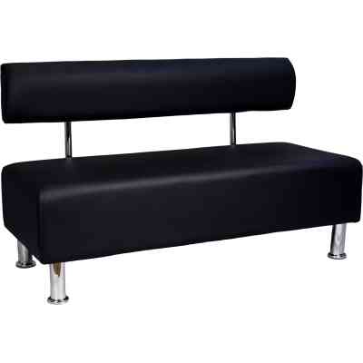 Диван офисный Примтекс плюс Aspetto 02 D-5, 1200 мм, экокожа, black (Aspetto 02 D-5) Винница