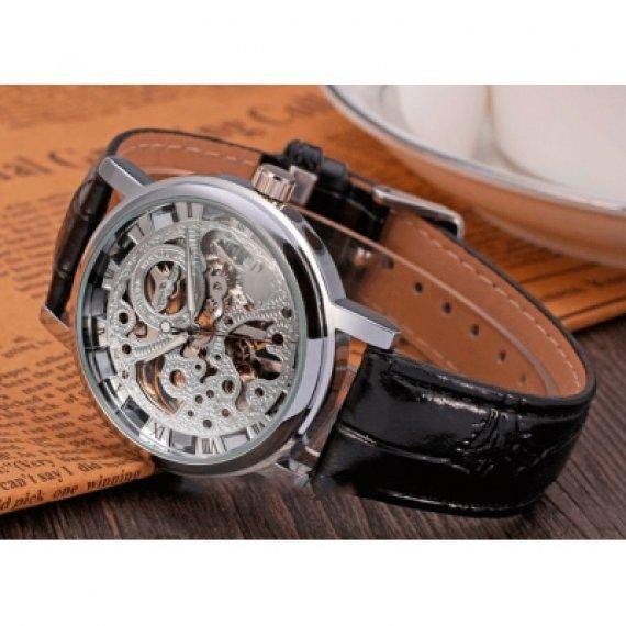 Чоловічий наручний класичний годинник Winner Silver Вінниця - фото 5