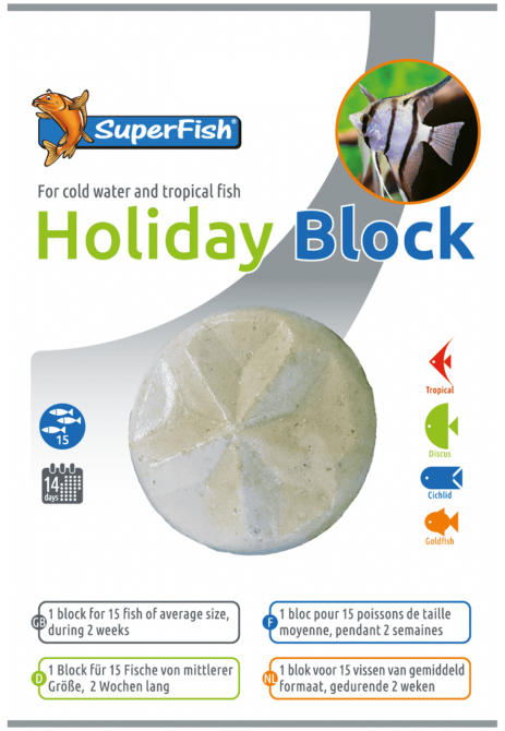 Корм довгострокової дії для риб SUPERFISH HOLIDAY FOOD 1 PC (A3060010) Київ - фото 1