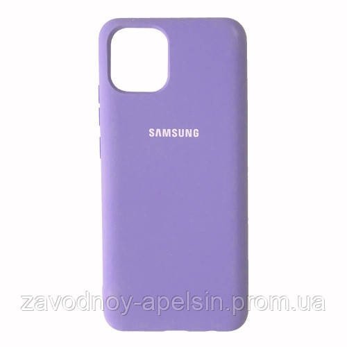 Samsung A03 A035 Чохол силіконовий Silicone Cover (ліловий) Одеса - фото 1
