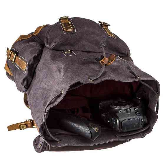 Походный рюкзак canvas Vintage 20110 Серый Киев