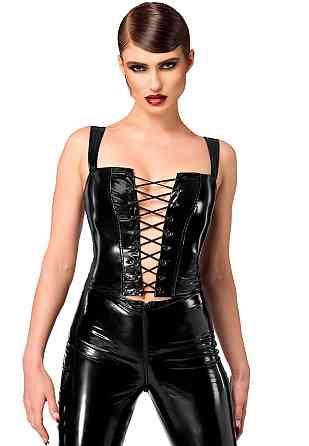 Корсет Noir Handmade F379 Dominae Frontbind PVC Corset Top L Sex Aura Киев