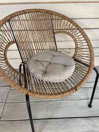 Подушка для стільців (38x38х5 см) кругла Decorator Мальмо колір бежевий 84-041 Київ