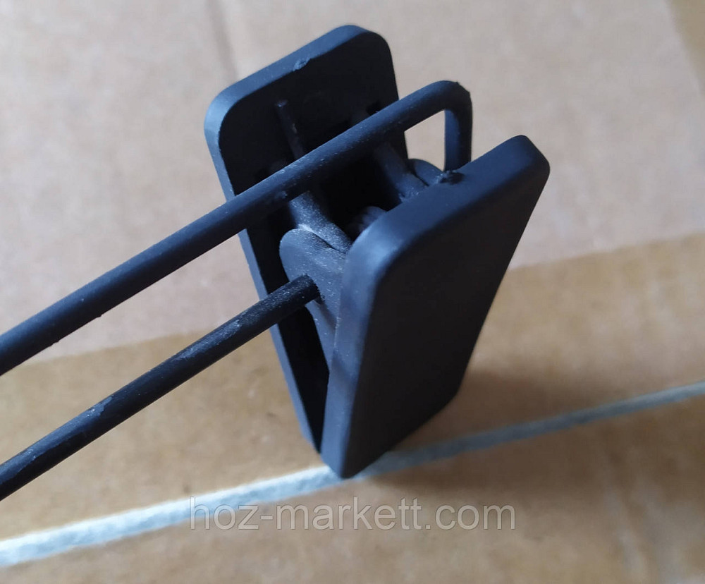 Плічка вішалки (тремпеля) брючні Оксамит з прищіпками чорні 35 см 5 шт в уп Харків - фото 6