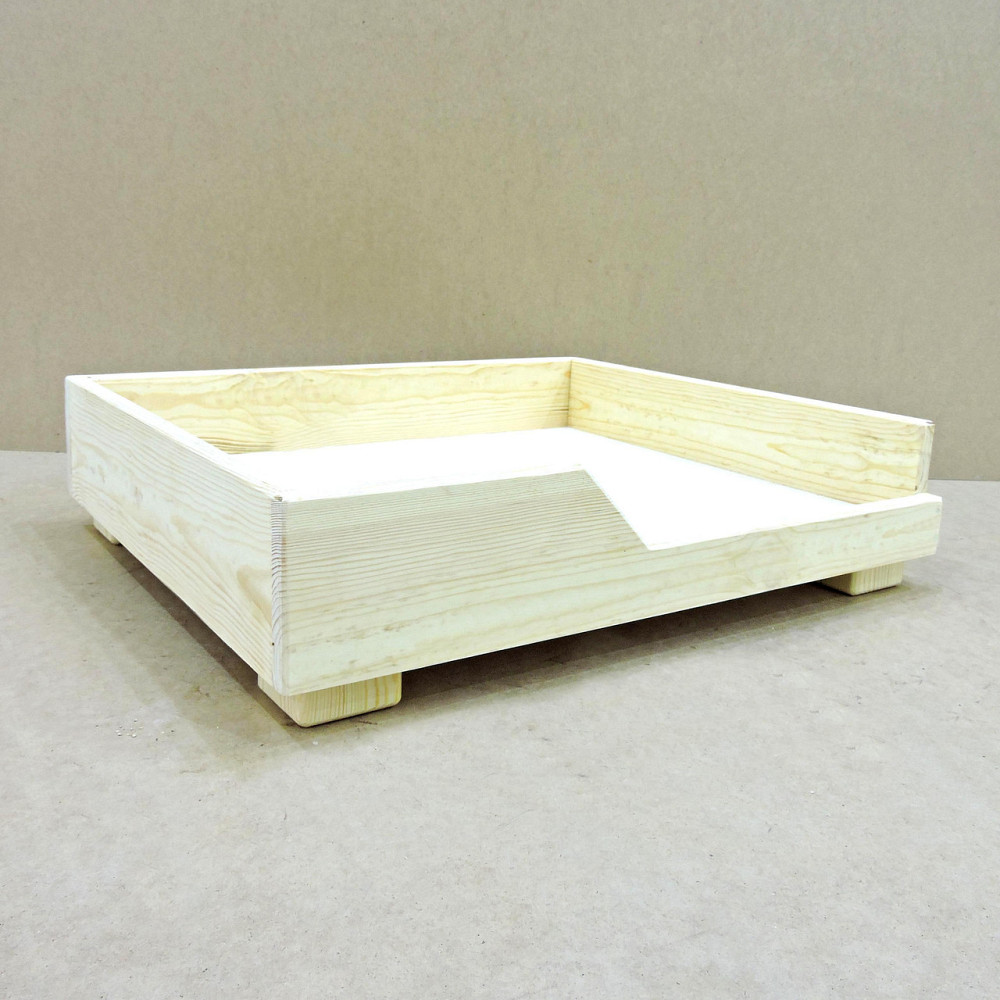 Лежак деревянный для собаки 