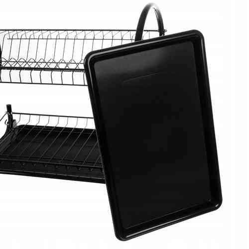 Двухуровневая сушилка металлическая для посуды в стиле лофт Ruhhy (24634) Нововолынск