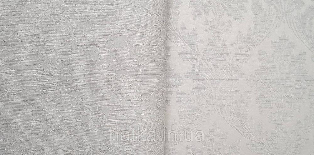 Обои винил на флизелине Grandeco Time метровые под венецианскую штукатурку структурные светло серые с серебром Киев - изображение 2