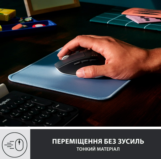 Килимок для мишi Logitech Studio Series Blue (956-000051) (6794332) Киев - изображение 2