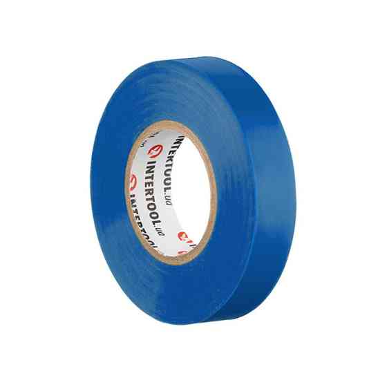 Стрічка ізоляційна 0.15мм*17мм*25м синя INTERTOOL IT-0025 Киев