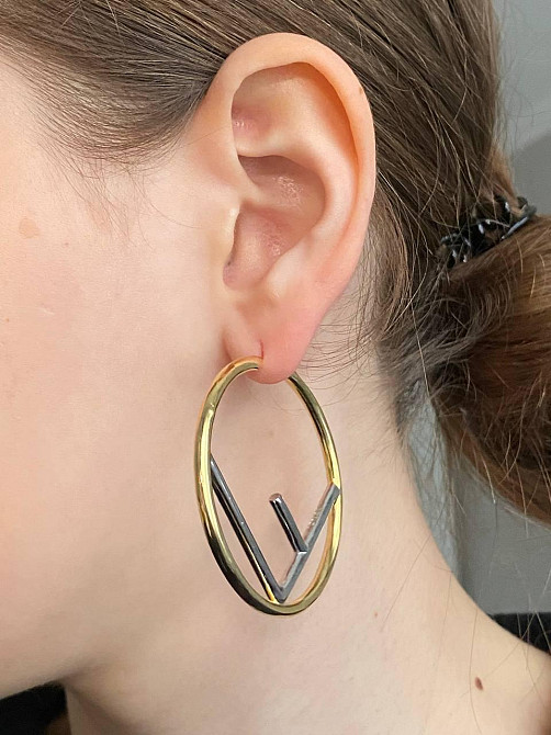 Брендовые серьги позолота, люкс качество Одесса - изображение 6