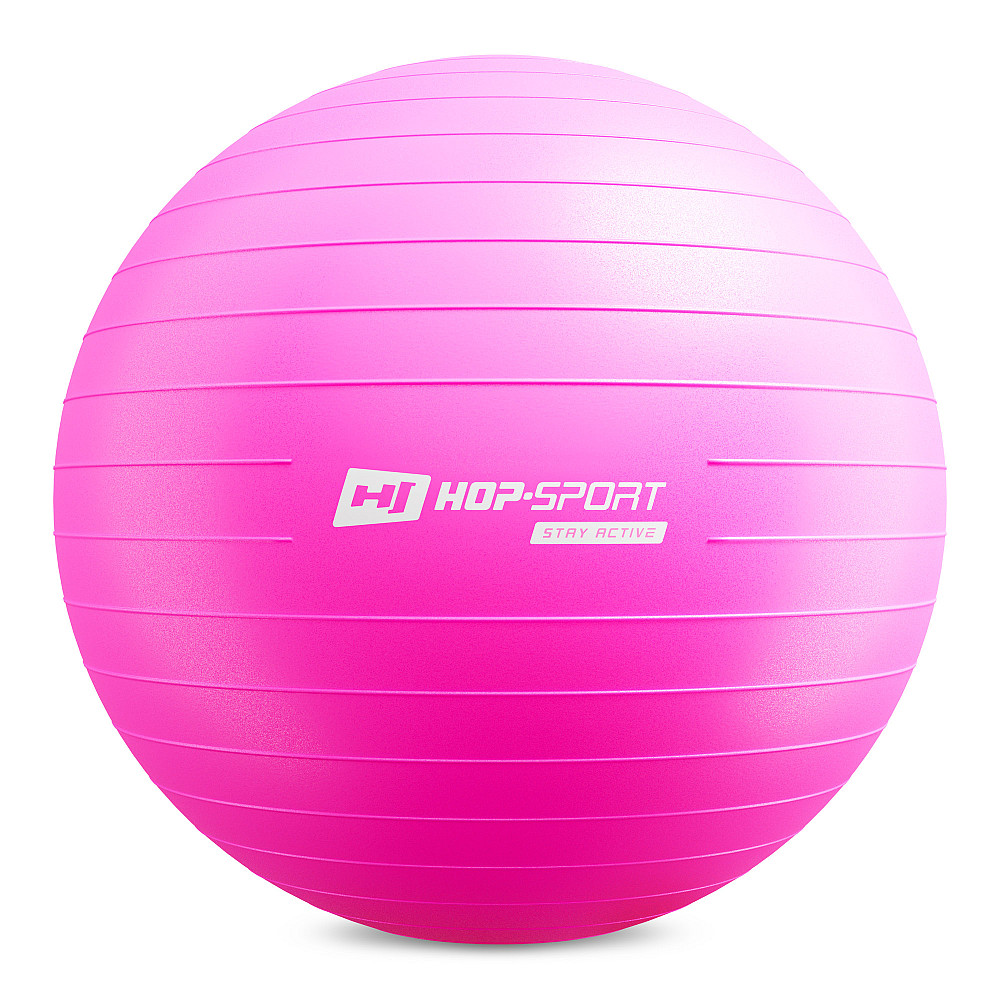 Фітбол Hop-Sport 75см маджента + насос Київ - фото 3