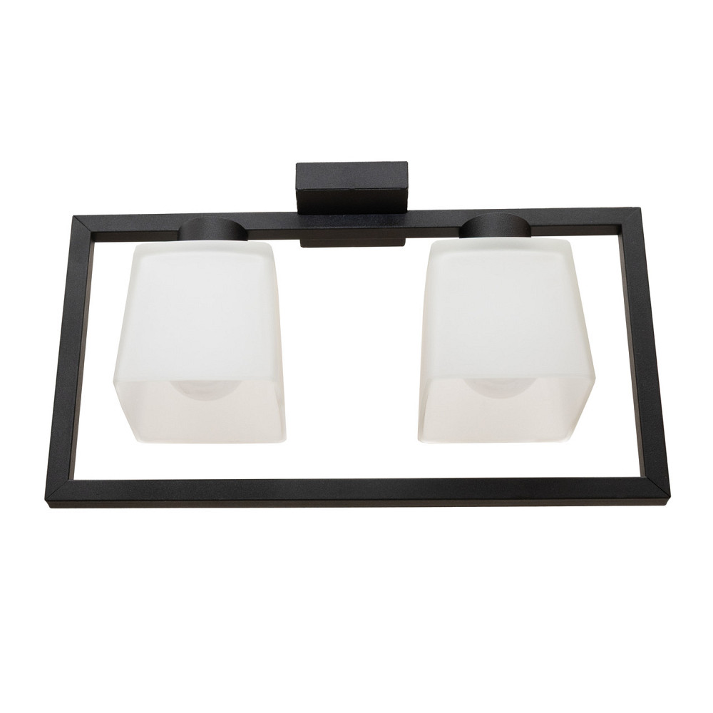 Люстра потолочная MSK Electric Boston на два плафона под лампу Е27 NL 400230-2 BK Одесса - изображение 2